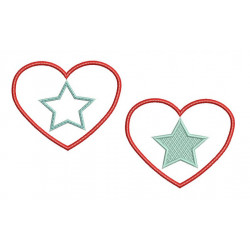 Stickdatei Hello Sailor Herz Stern